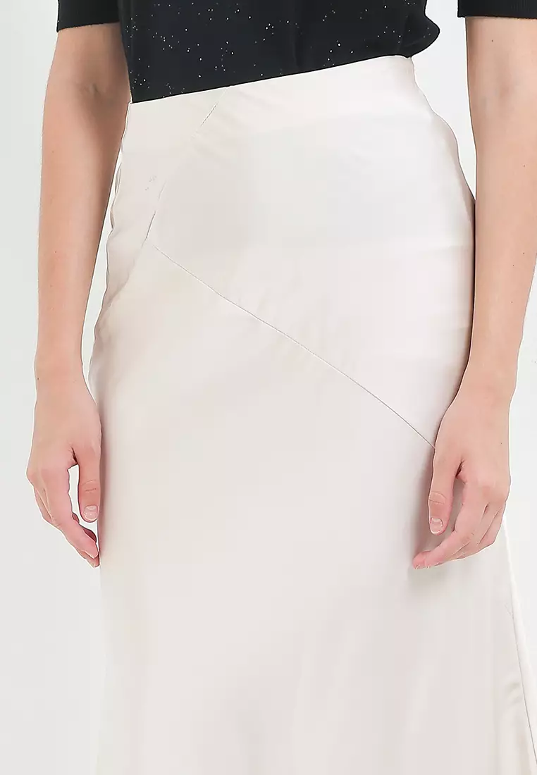 Midi Sateen Mermaid Skirt