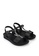 Noveni black Strappy Sandals 8F877SH27BCBA1GS_2