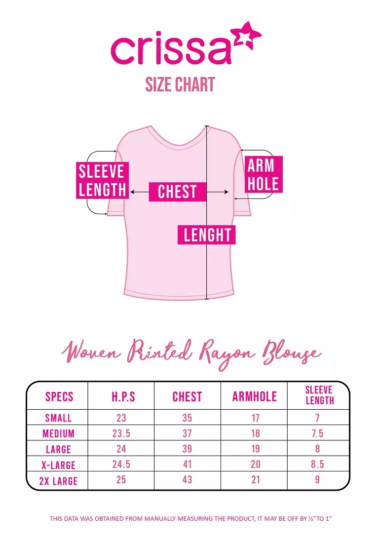 Woven Printed Rayon Short Sleeves Blouse