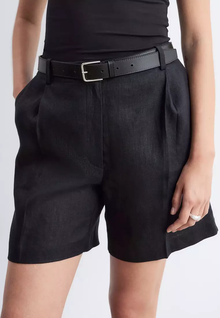 Tailored Linen Shorts