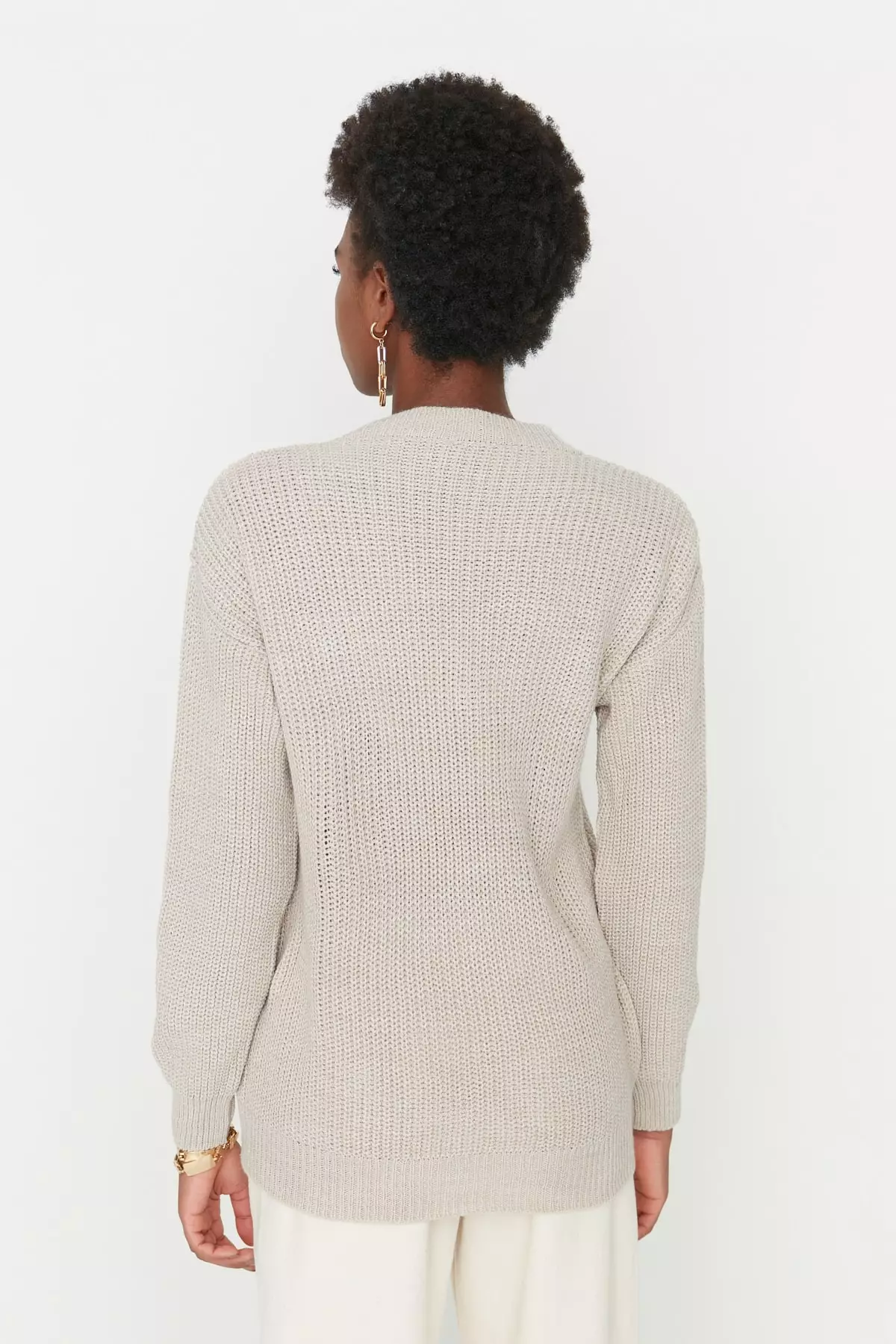 V-Neck Knit Sweater