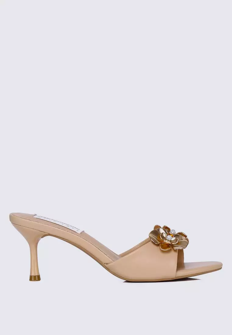 Discount on My Ballerine  shoes - SKU: My Ballerine Blossom Comfy Heels In Nude