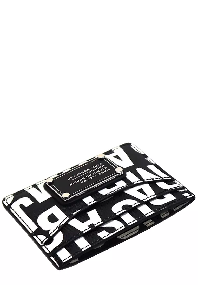 網上選購Marc Jacobs Jumbled Logo Trademarc Card Case - Black