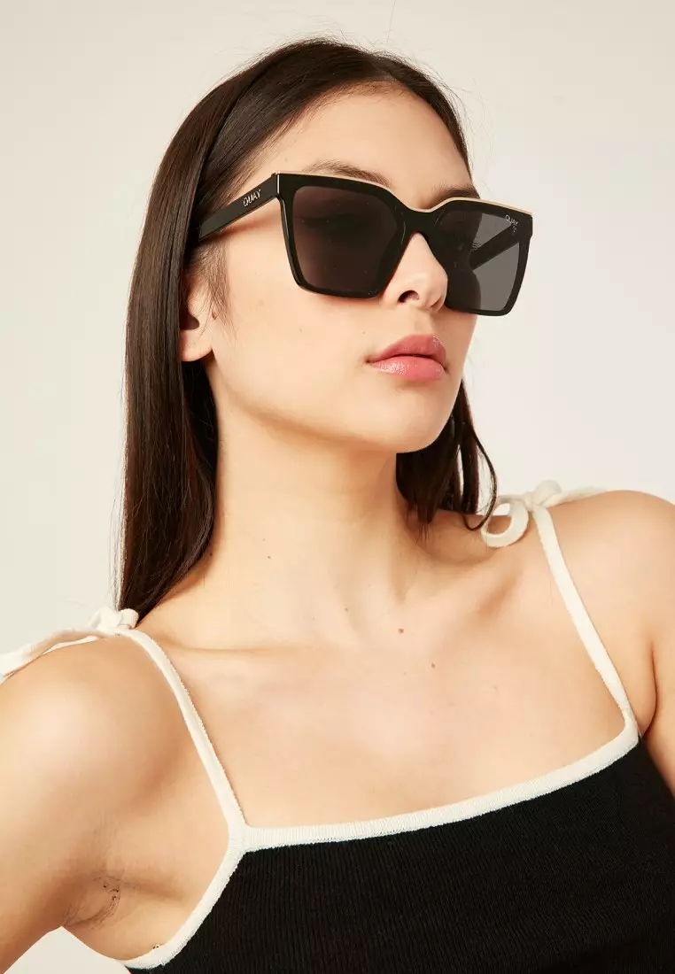 Level Up Sunglasses - Black Gold/Smoke