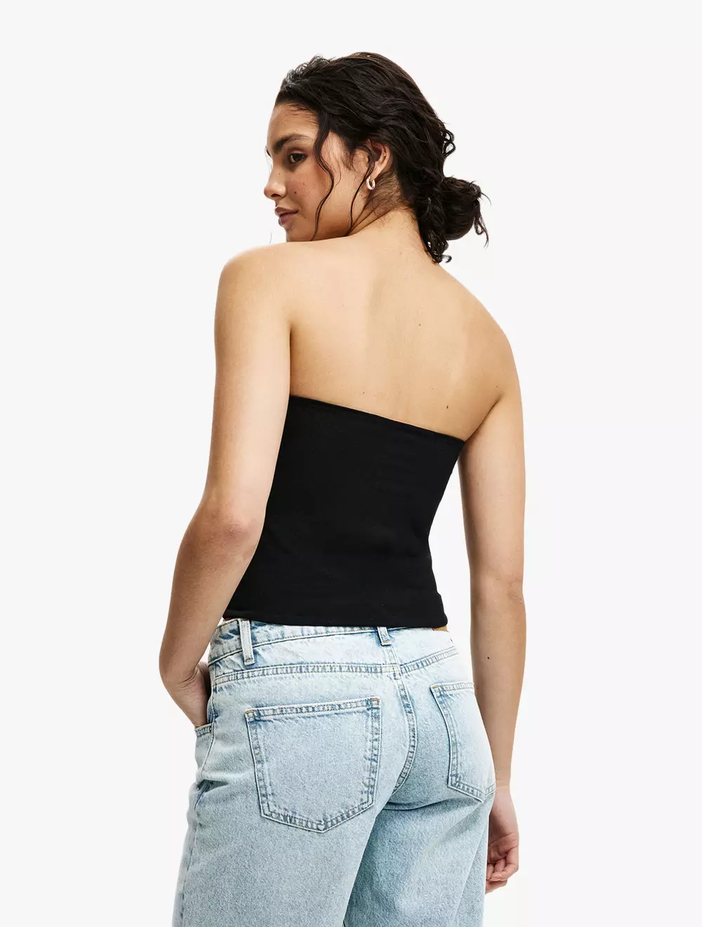 Cotton On -  Pakaian Luxury  - All Day Tube Top - Black