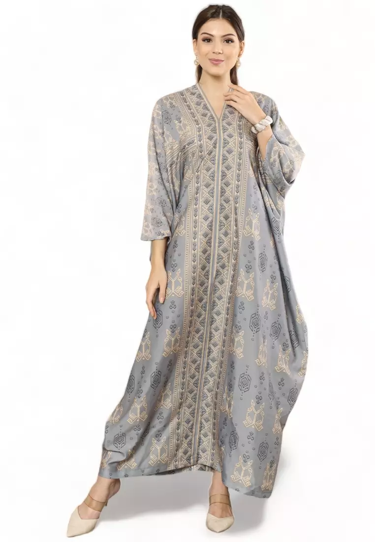 Kanzi Exclusive Long Sleeve Songket Kaftan
