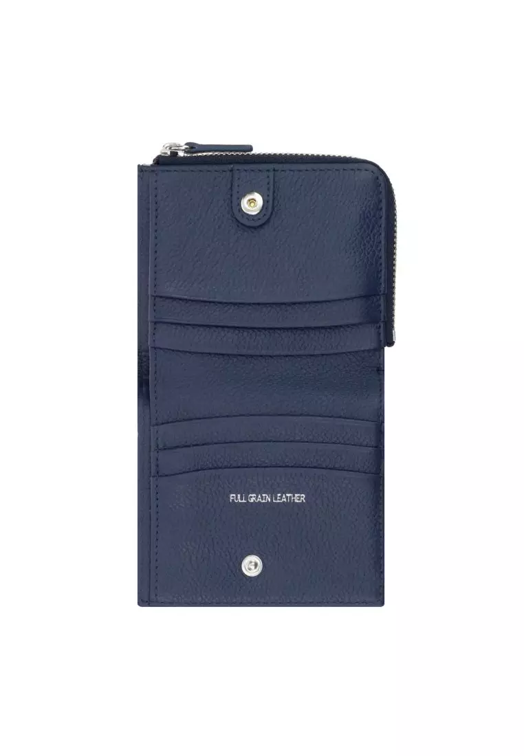 Crossing Milano Small Zip Wallet RFID - Barcos Navy