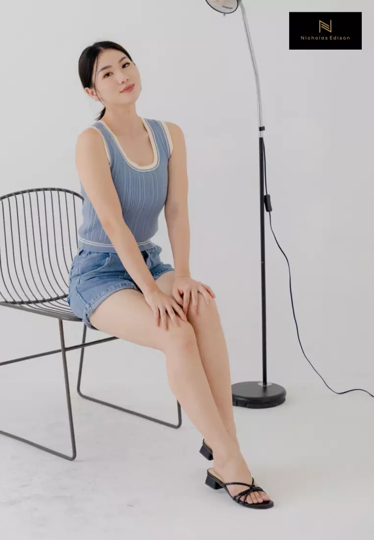 NIcholas Edison Heel Yafa Black