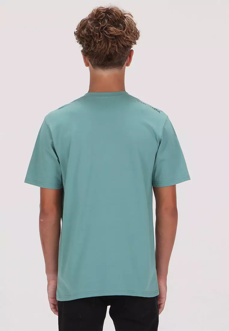 MSL SOLID POCKET SHORT SLEEVE TEE PETROL