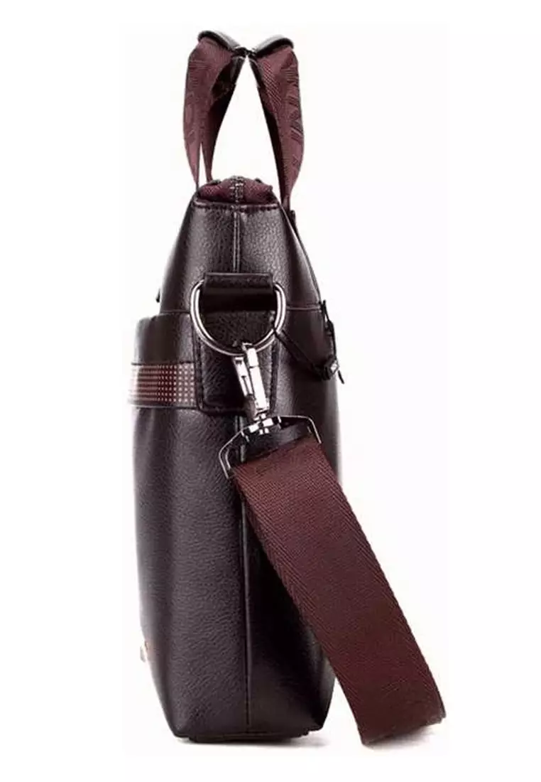 Roger Tas Kerja Sling Bag Selempang Handmade Pria Material Leather Kulit ORIGINAL - Brown