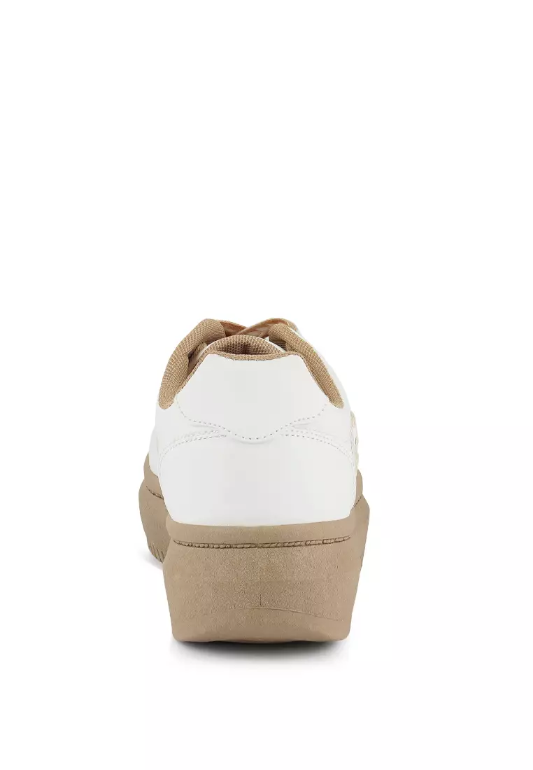 White leather shoes new arrivals gum sole