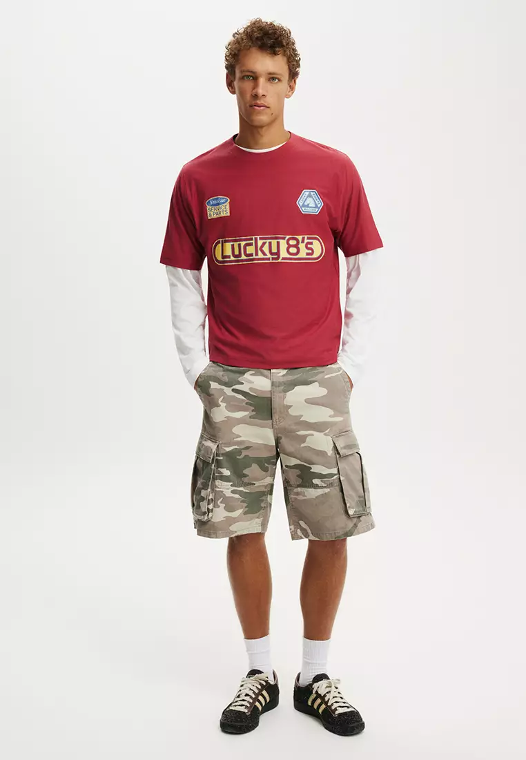 Cropped Fit Graphic T-Shirt