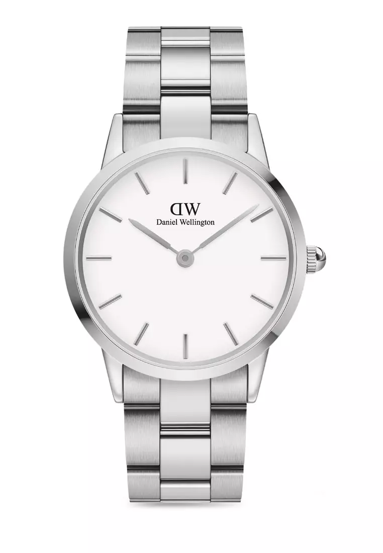Iconic Link 36mm Sliver Watch White dial Link strap Unisex watch Watch for women and men DW