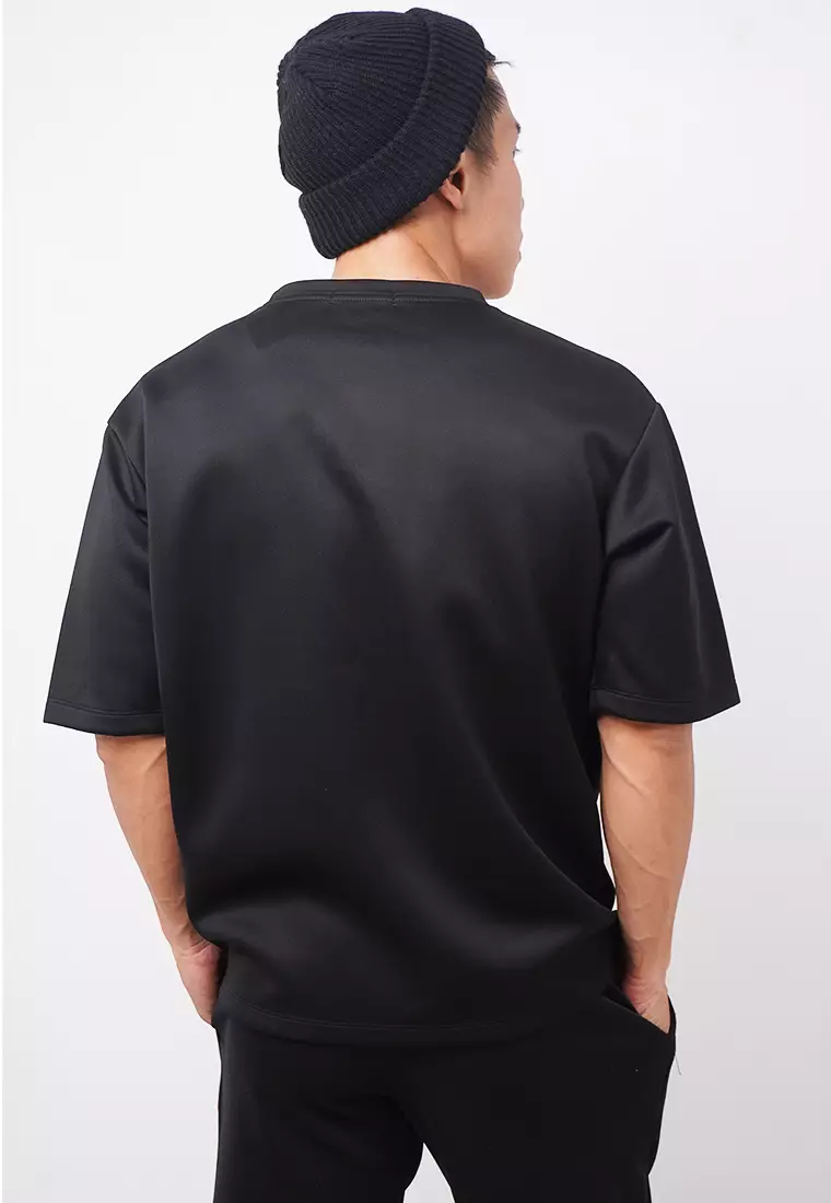 MTJ65 Kaos Oversize Distro Pria Polos Hitam