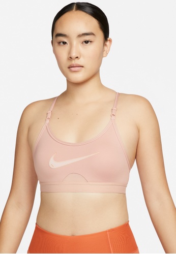 Nike red Women's Dri-FIT Indy Light-Support Graph Sports Bra DCEF3US9E13281GS_1