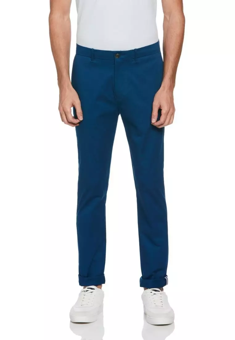 Recycled Cotton 5 Pocket Slim Fit Pants With Stretch