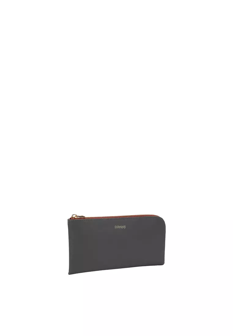 L-Zip Long Wallet - Grey
