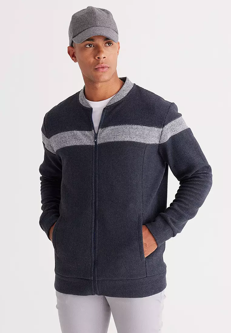 Collar loose sweatshirt hot sale