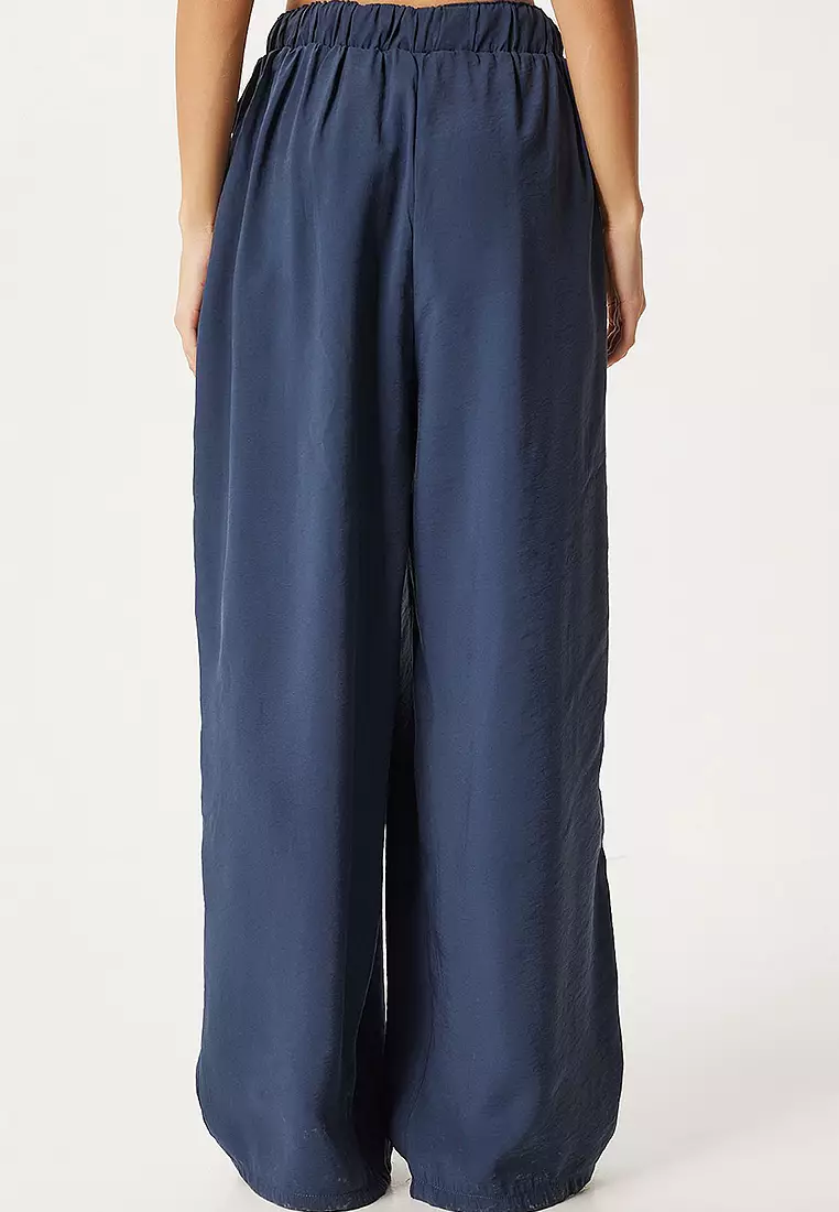 Navy Blue Comfortable Cut Shalwar Trousers