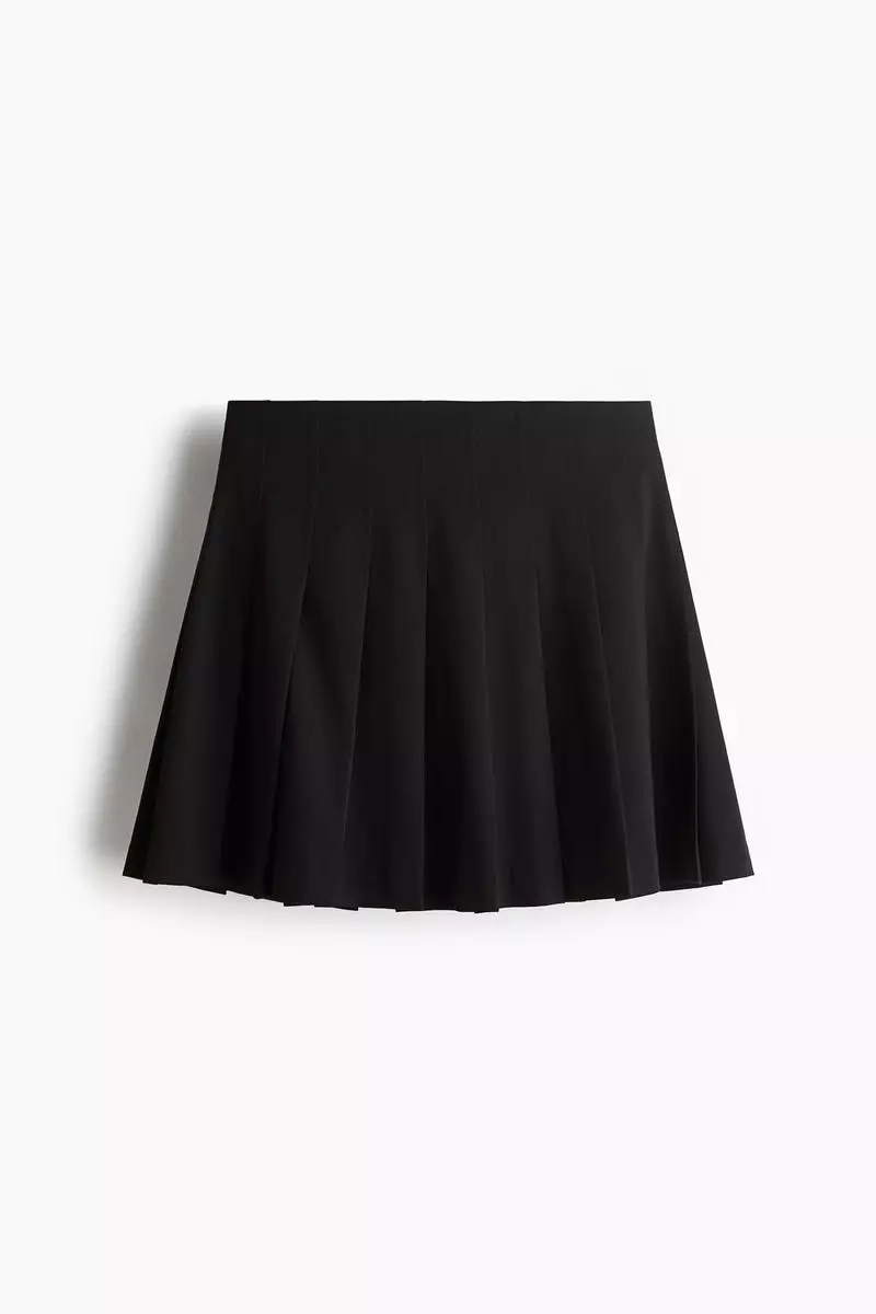 Pleated mini skirt