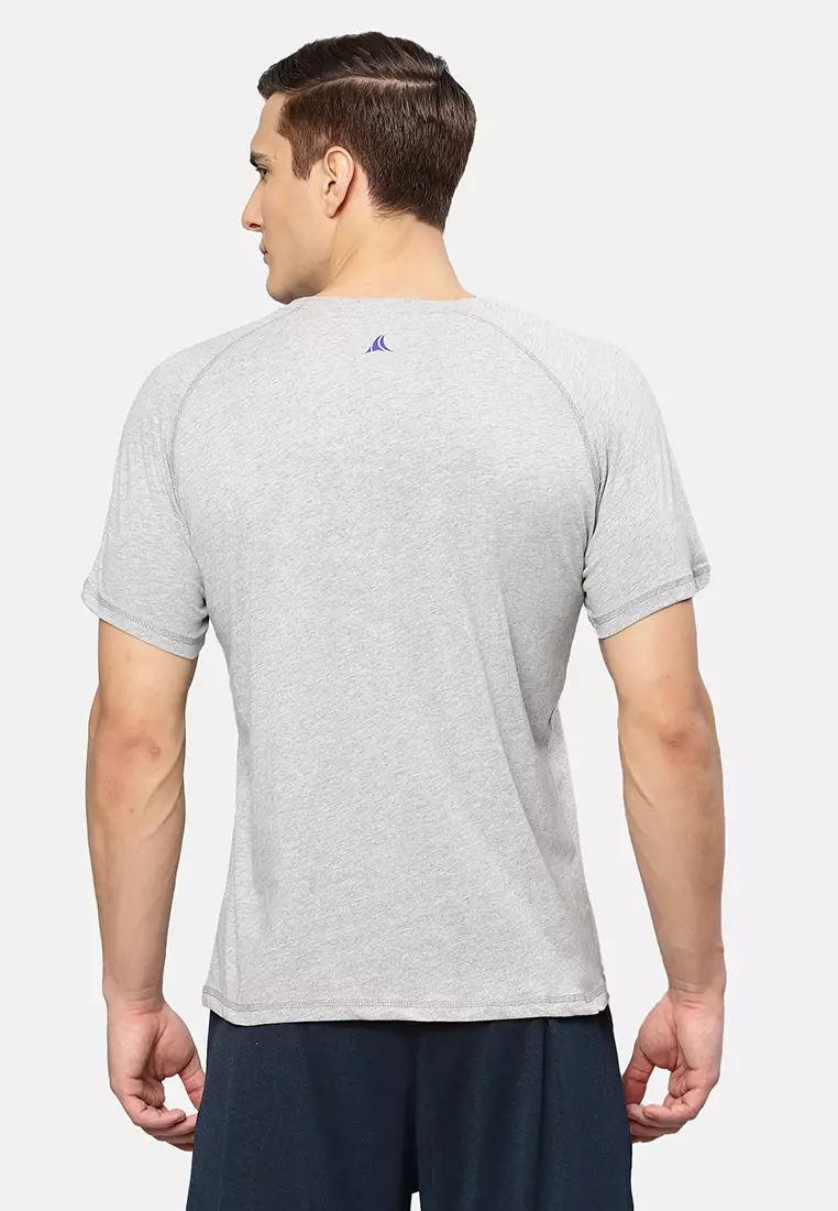 Men's Grey Workhard Graphic Training Tee