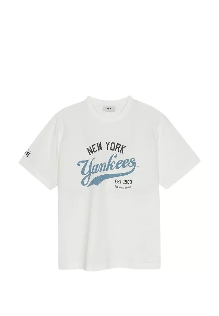 Jual MLB Korea Varsity Vintage Graphic Over Fit T Shirts