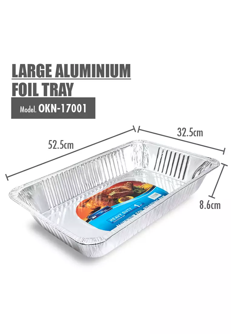 Buy HOUZE Large Aluminium Foil Tray 525x325x86mm 2024 Online ZALORA