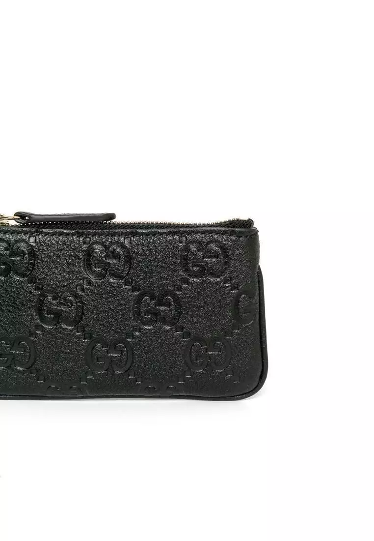 Gg Emblem Zip 零錢包/鎖匙包