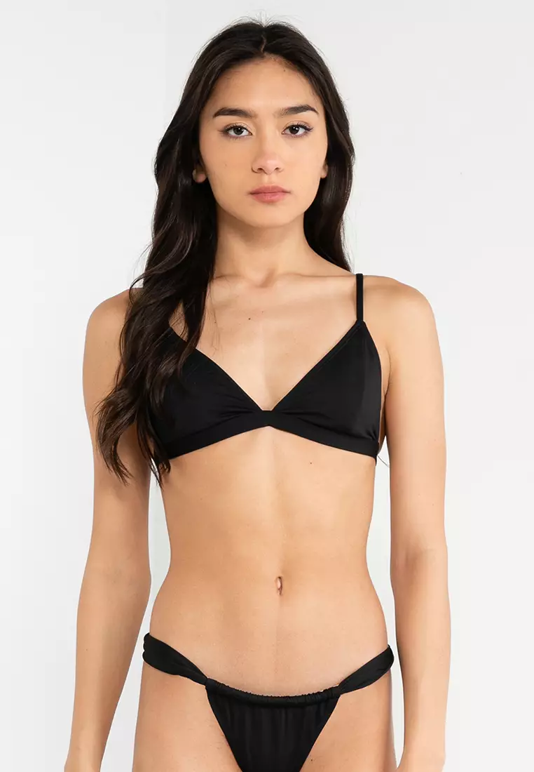 Core Solids Triangle Bikini Top