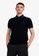 Fred Perry black Fred Perry M3600 Twin Tipped Fred Perry Shirt (Black / Kingfisher / Kingfisher) 9C7B2AAE6C8B8BGS_4