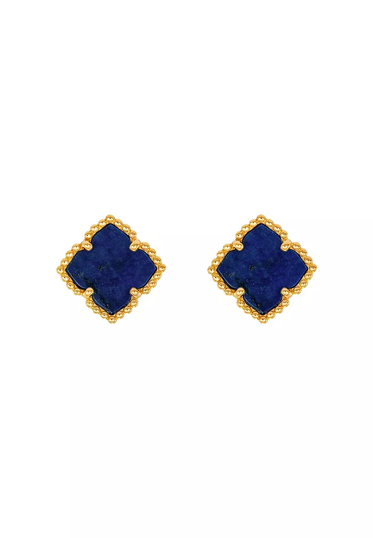 HABIB Lapis Lazuli Earrings in 750/18K Yellow Gold 457800125(YG)-LZ