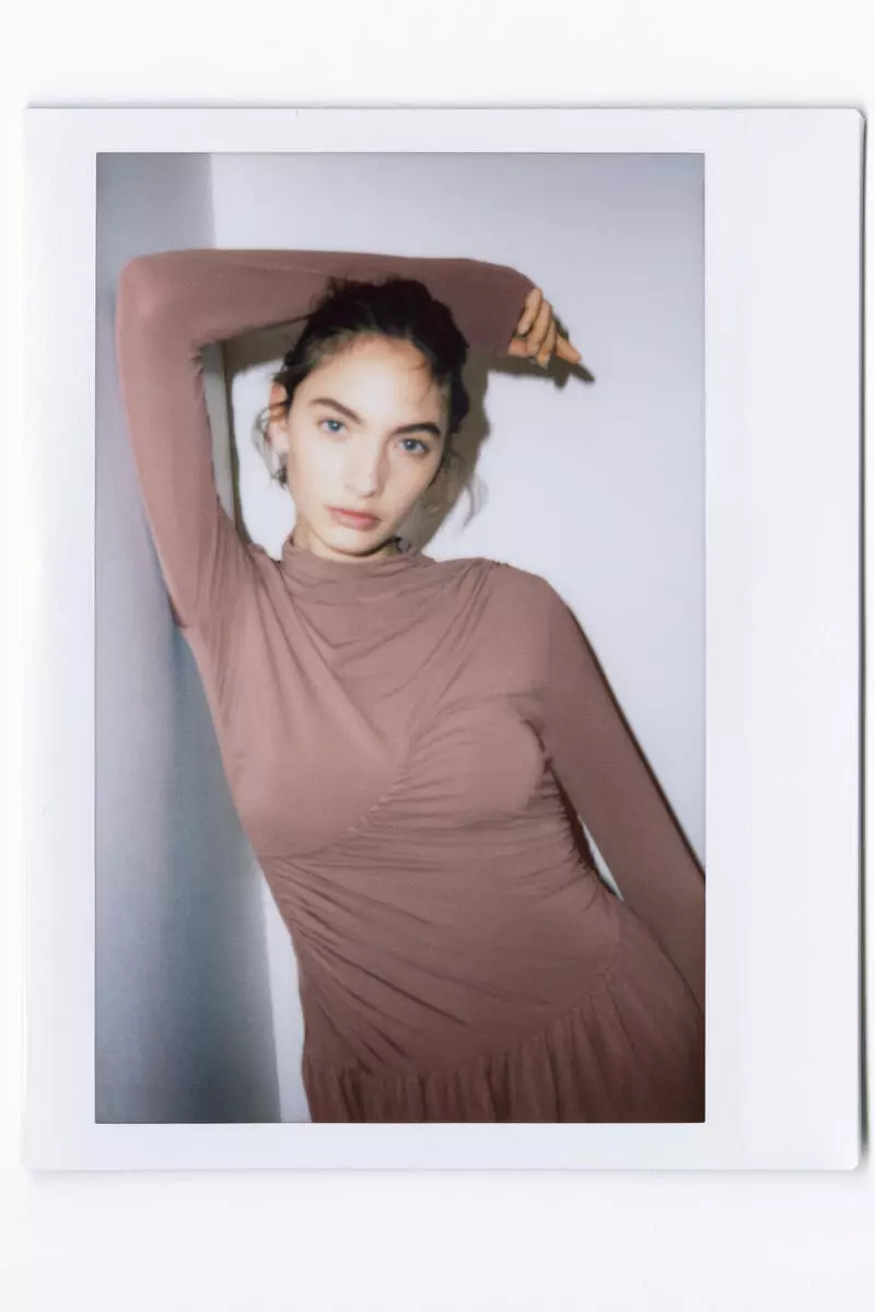 Draped jersey dress