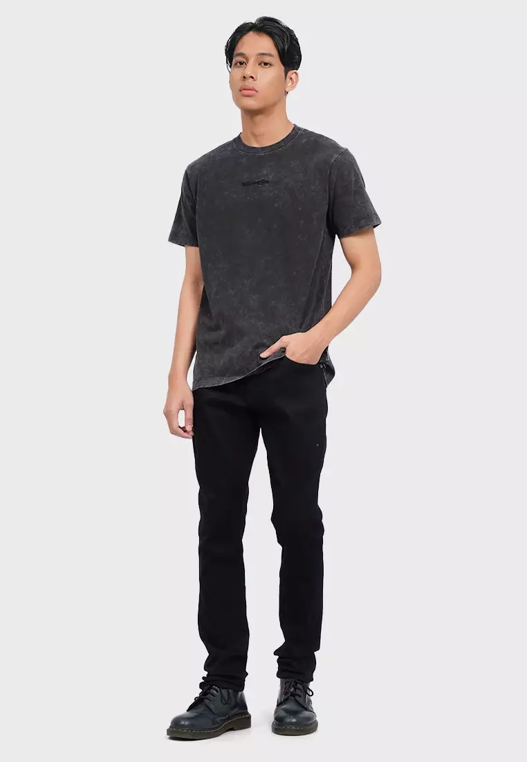 Long Pants Skinny Straight Full VEGAS 01A25 Black