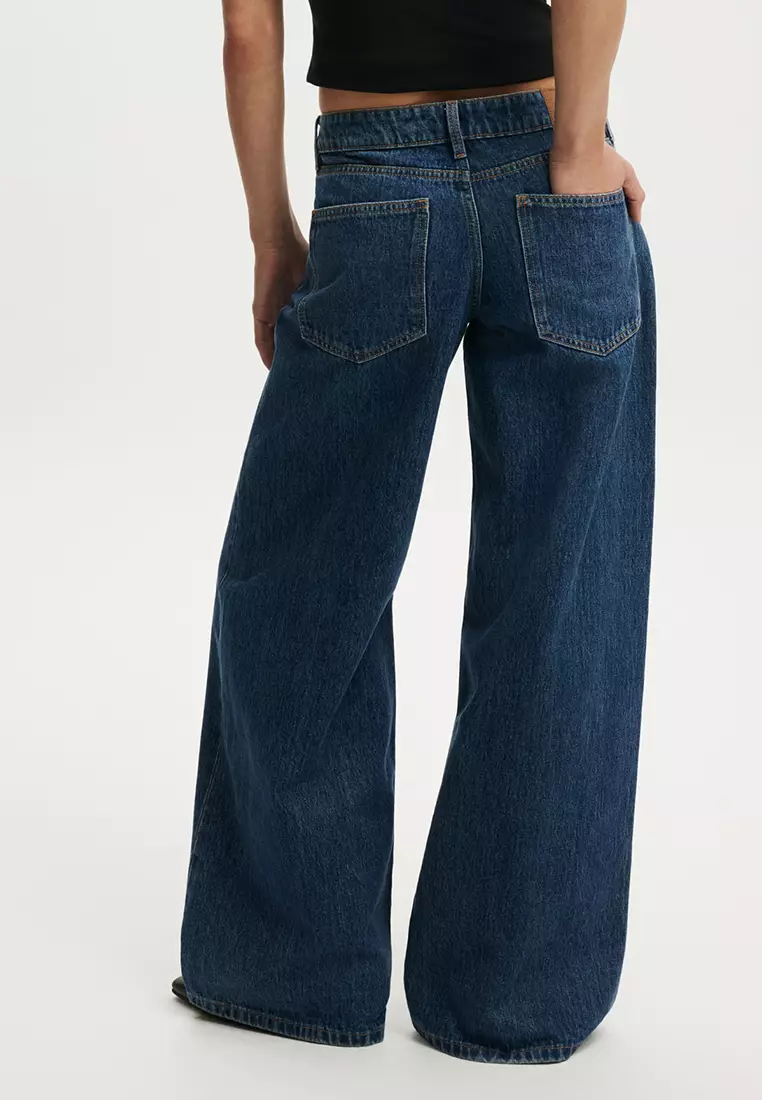 Low Rise Wide Jeans