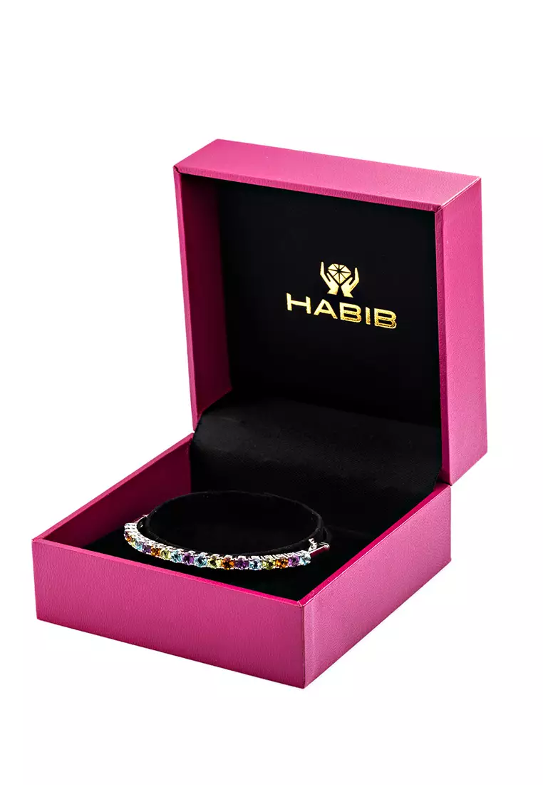 HABIB Multi-Coloured Gemstone in 375/9K White Gold 24911(B)