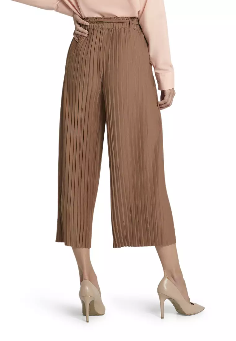 Danette Celana Kulot Import Tali Pita Bawahan Wanita Premium Quality - Coklat