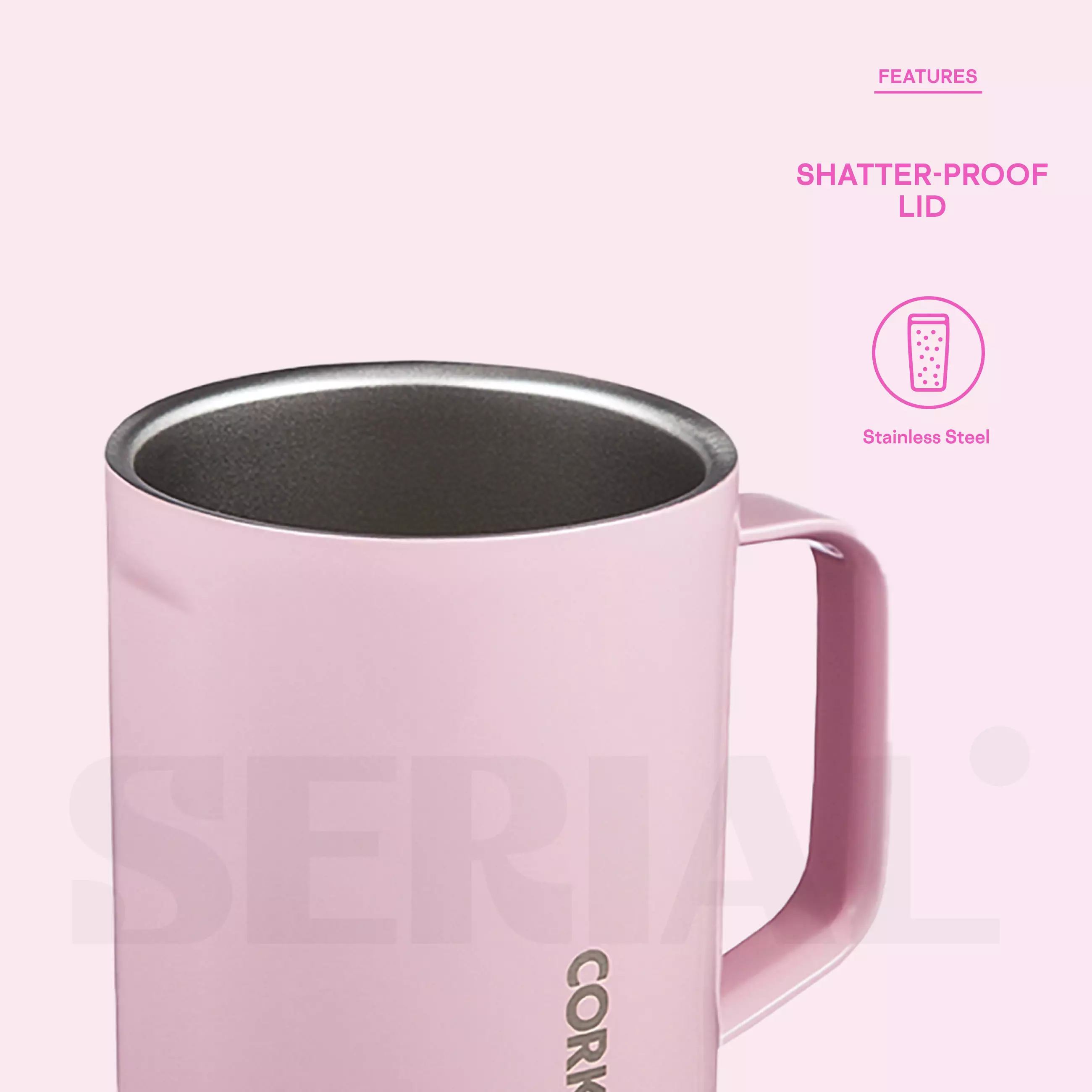 Mug 16oz - Classic Rose Quartz