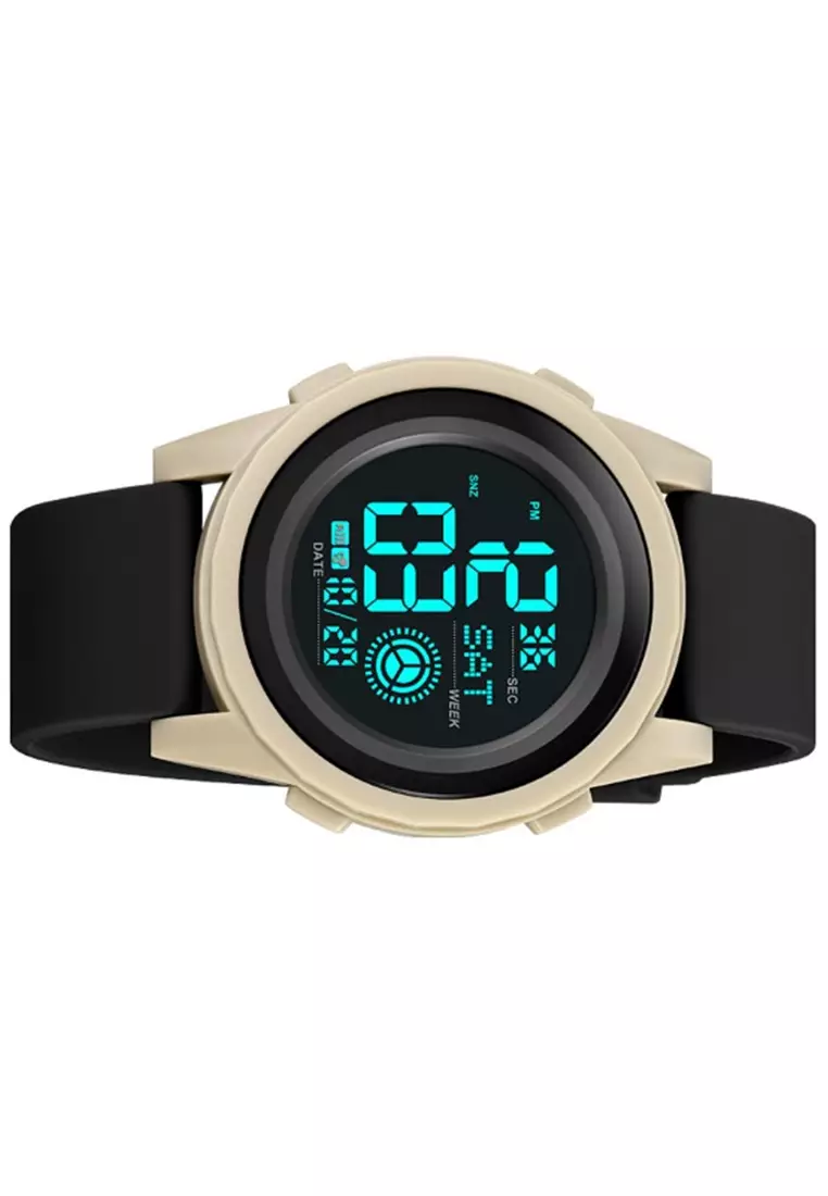 Jam Tangan Digital Pria Waterproof Many Function Strap Tali Material PU Silicone IR98 ORIGINAL