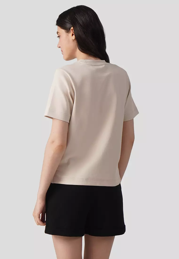 Interlock T-Shirt With Side Slit