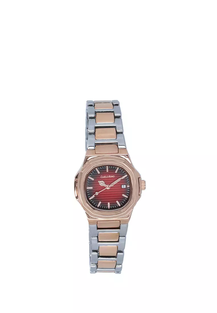 Buy Carlo Rino Maroon Novara Timepiece 2026 Online | ZALORA Philippines