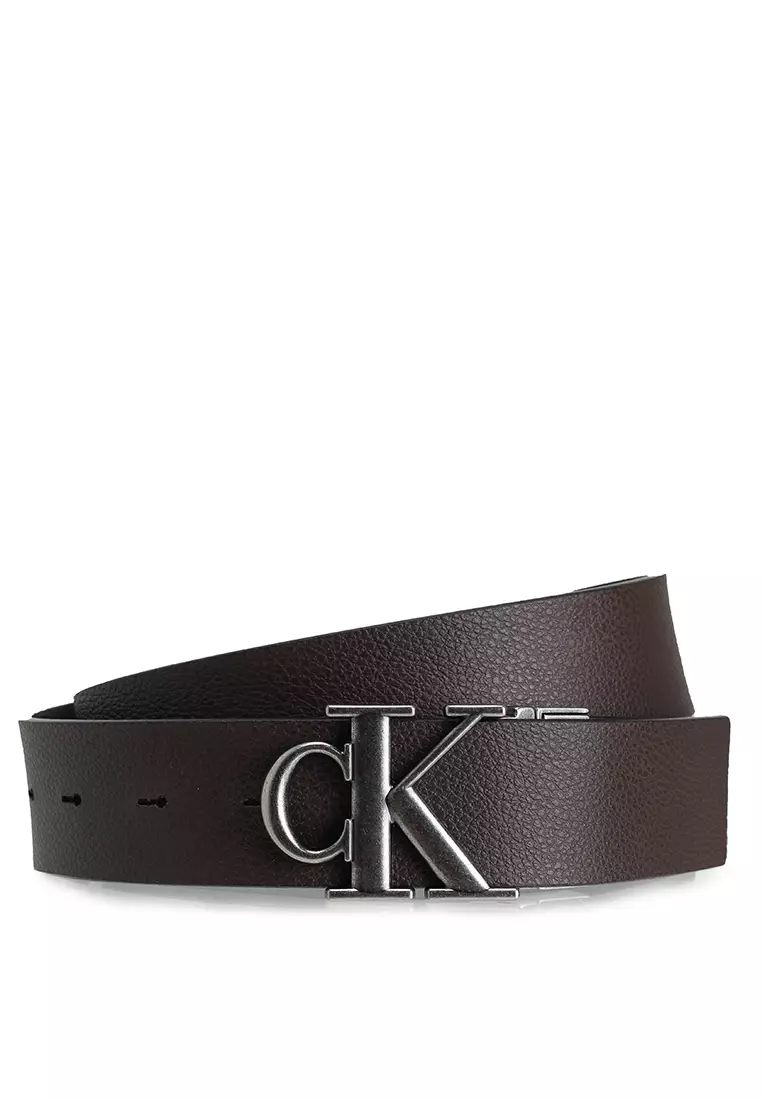 Logo Buckle Tumbled 35Mm Reversible Belt - Calvin Klein Accessories + Calvin Klein Footwear