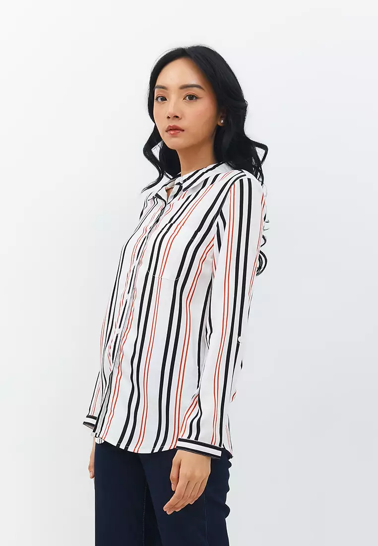 Aemma White Stripe Shirt (G.11607)