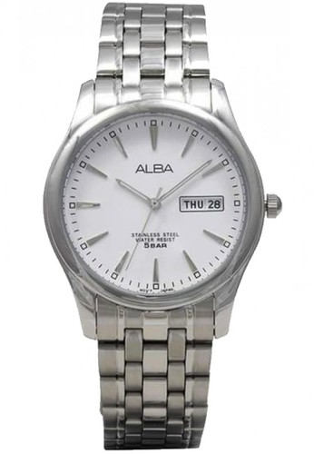 Jual Alba Jam Tangan Pria Alba Original Garansi Resmi Axnd53 Axnd53x1 Strap Stainless Steel Silver Original Zalora Indonesia