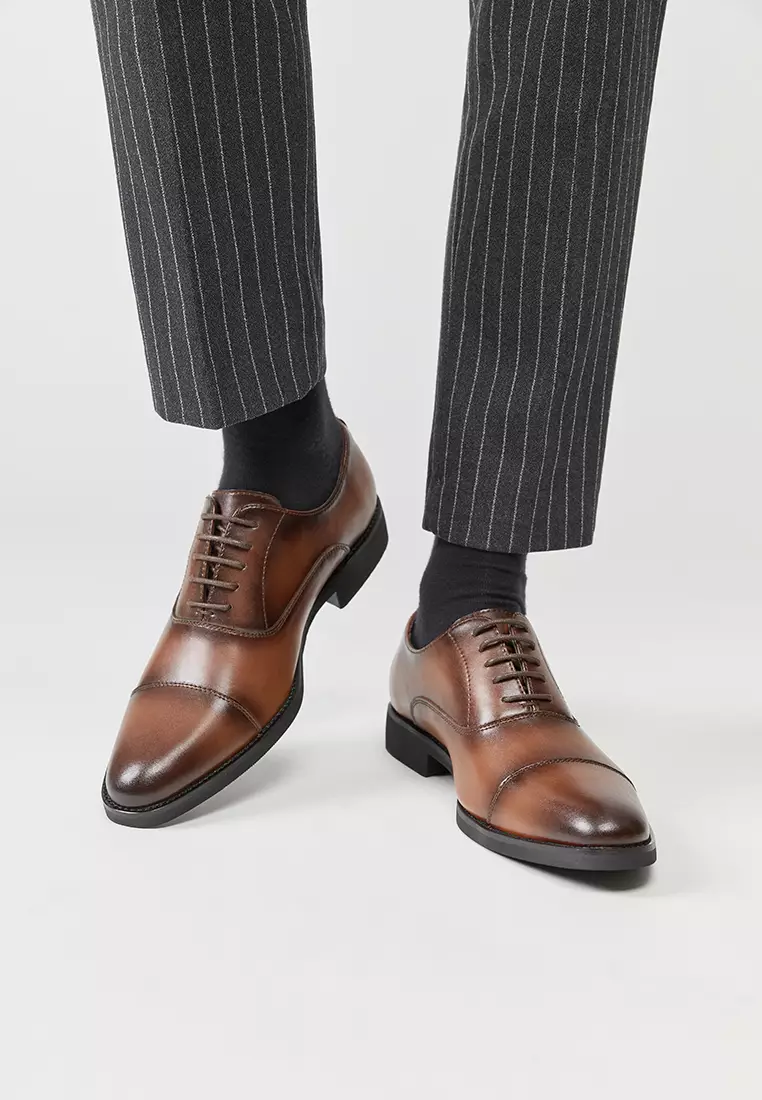 Leather Cap Toe Business Shoes KB3183-18