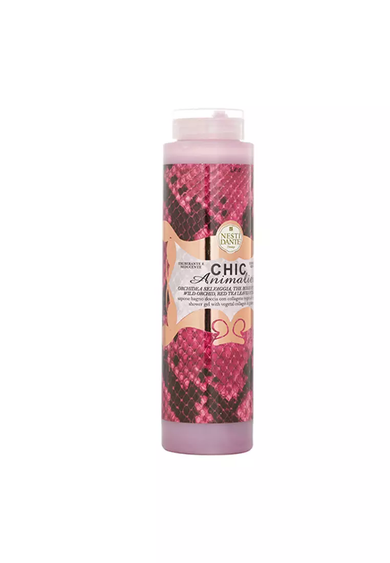 NESTI DANTE - Chic Animalier Shower Gel - Wild Orchid, Red Tea Leaves & Tiare 300ml/10.2oz