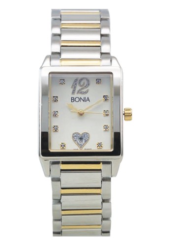 Bonia B10012-2115V Jam Tangan Wanita Silver Gold