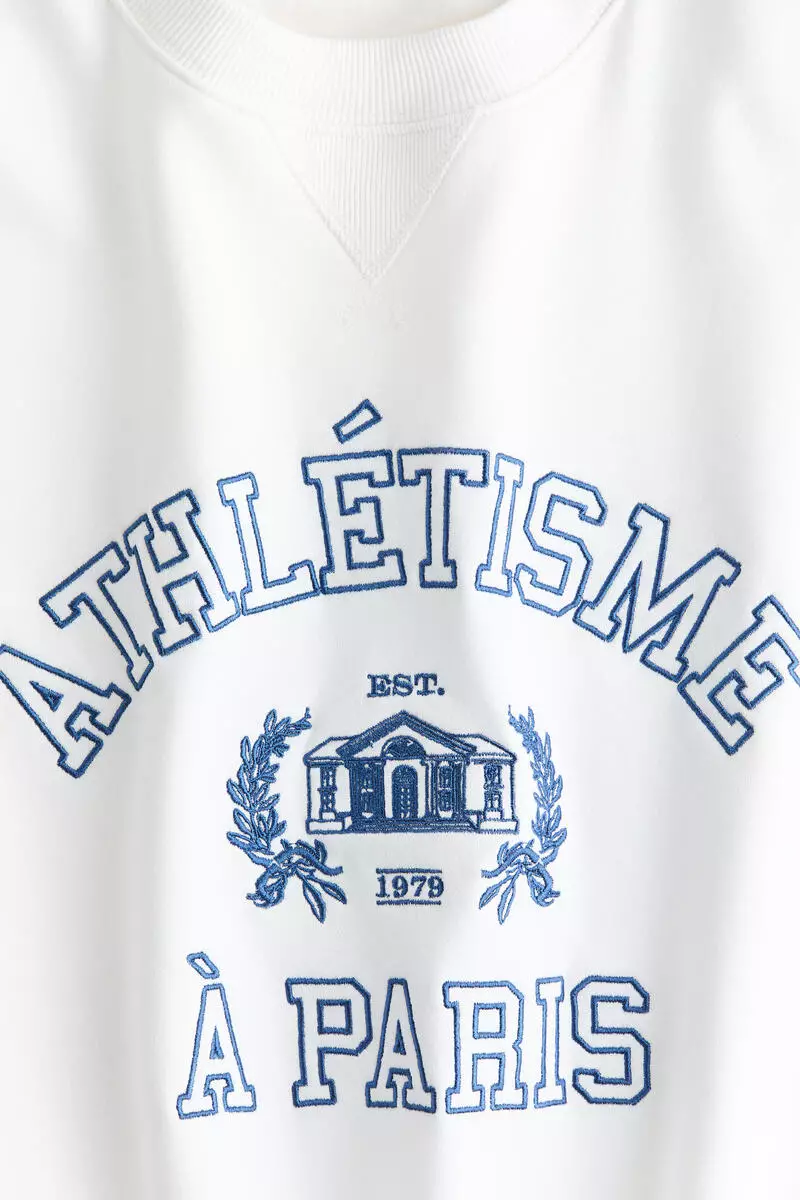 Motif-detail sweatshirt