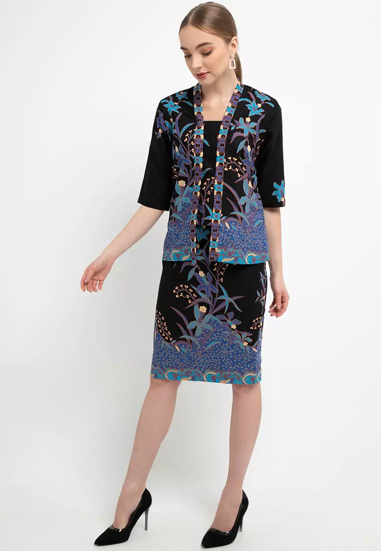 Skirt Pencil High Waist+Tricot Waffel