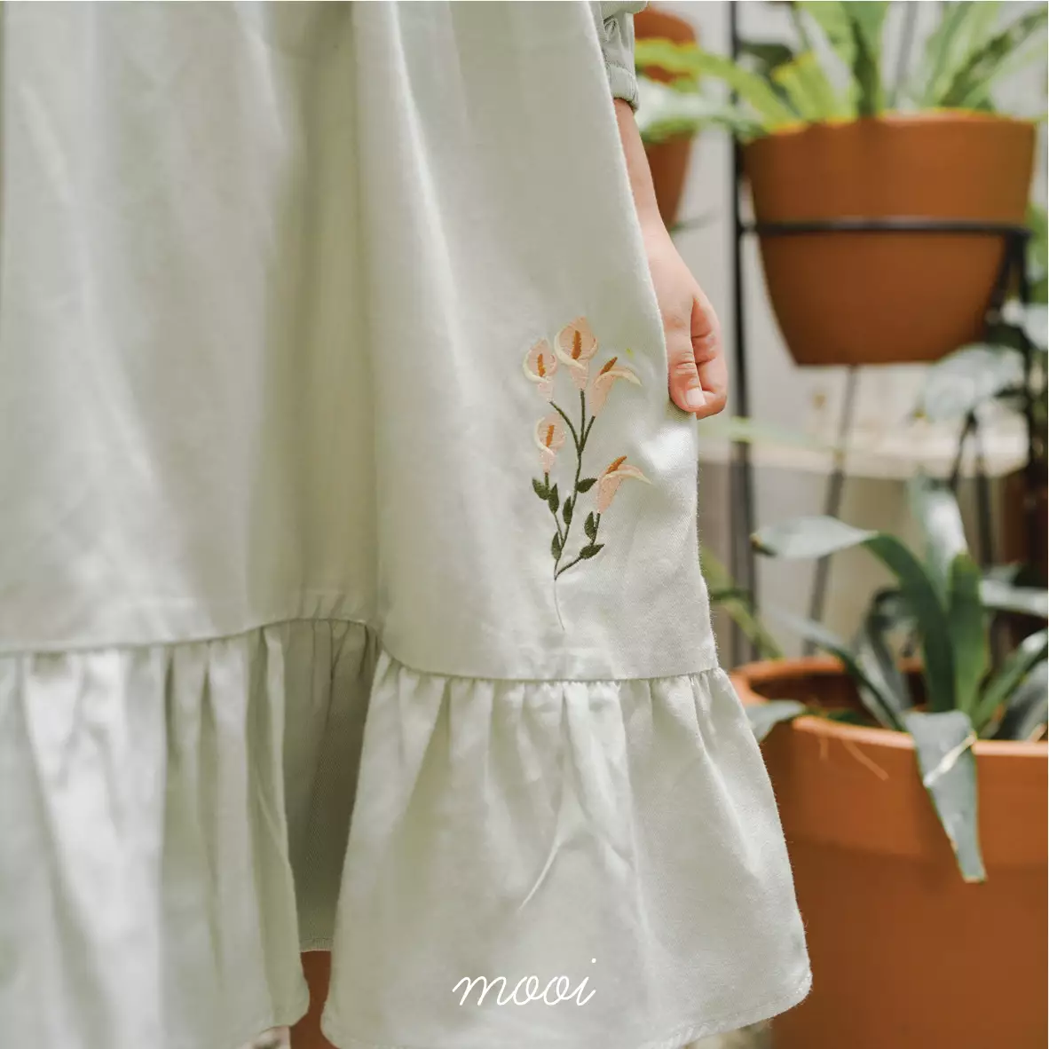 Mooi Dress Anak Gamis Anak Perempuan Raya Collection Marwah Gamis - Khaki