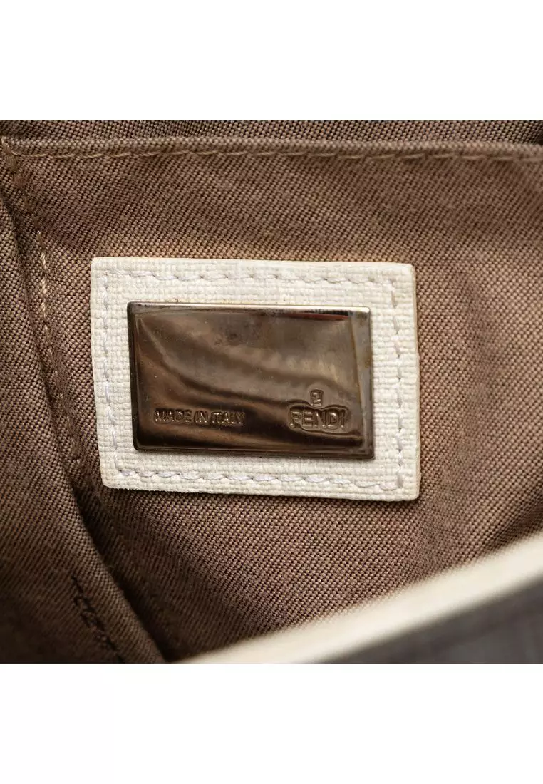Pre-Loved Fendi Zucca Spalmati Crossbody